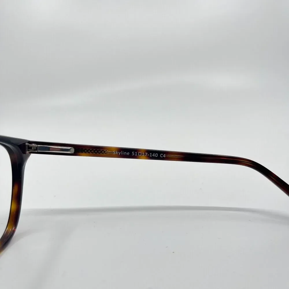 Eyebuydirect Skyline 51-17-140 Eyeglasses‎ Frames Only Brown Striped H6598